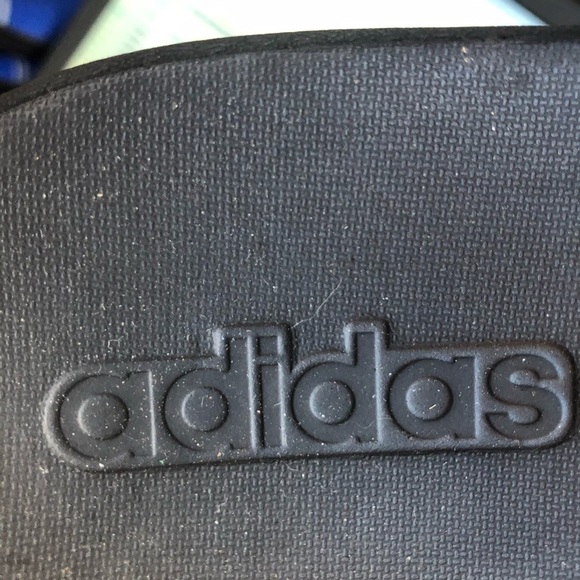 Adidas Black Rubber Recovery Sandals Men Sz 7, Women 9 - Picture 7 of 9